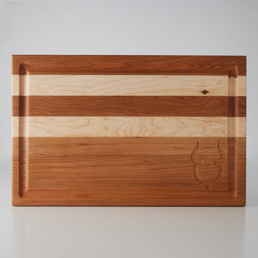 Cherry and Maple Cutting Board 11" x 17" x 7/8"