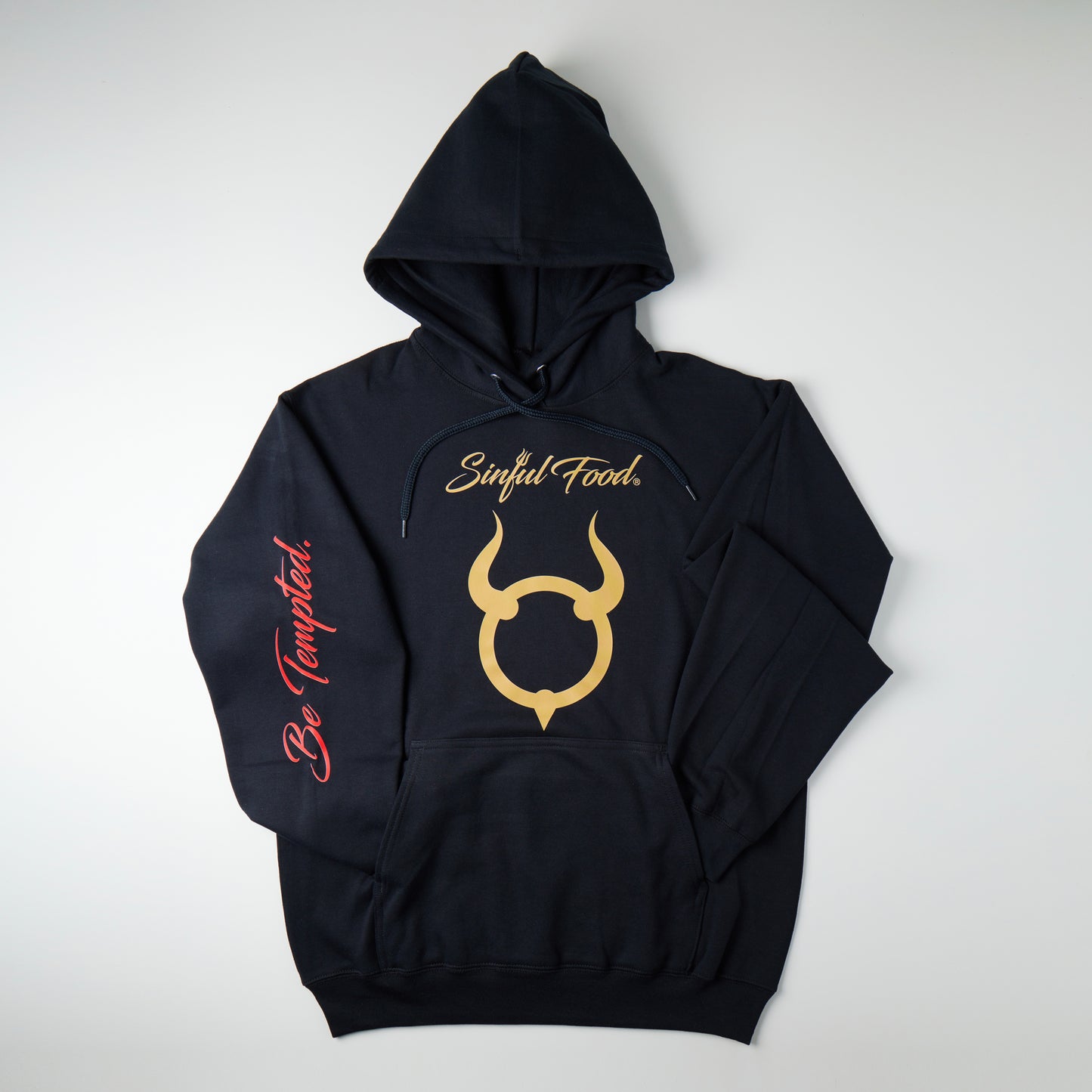 A Sinful Food Black Hoodie.