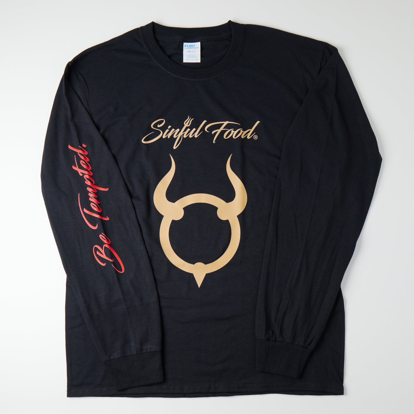 A Sinful Food Long Sleeve T-Shirt.