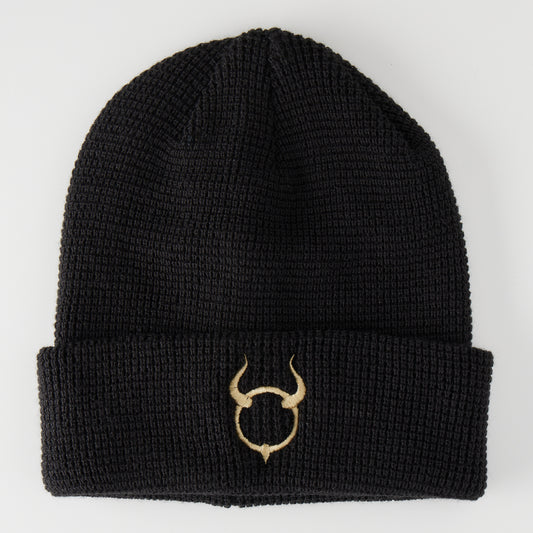 Port Authority® Thermal Knit Cuffed Beanie (Black)