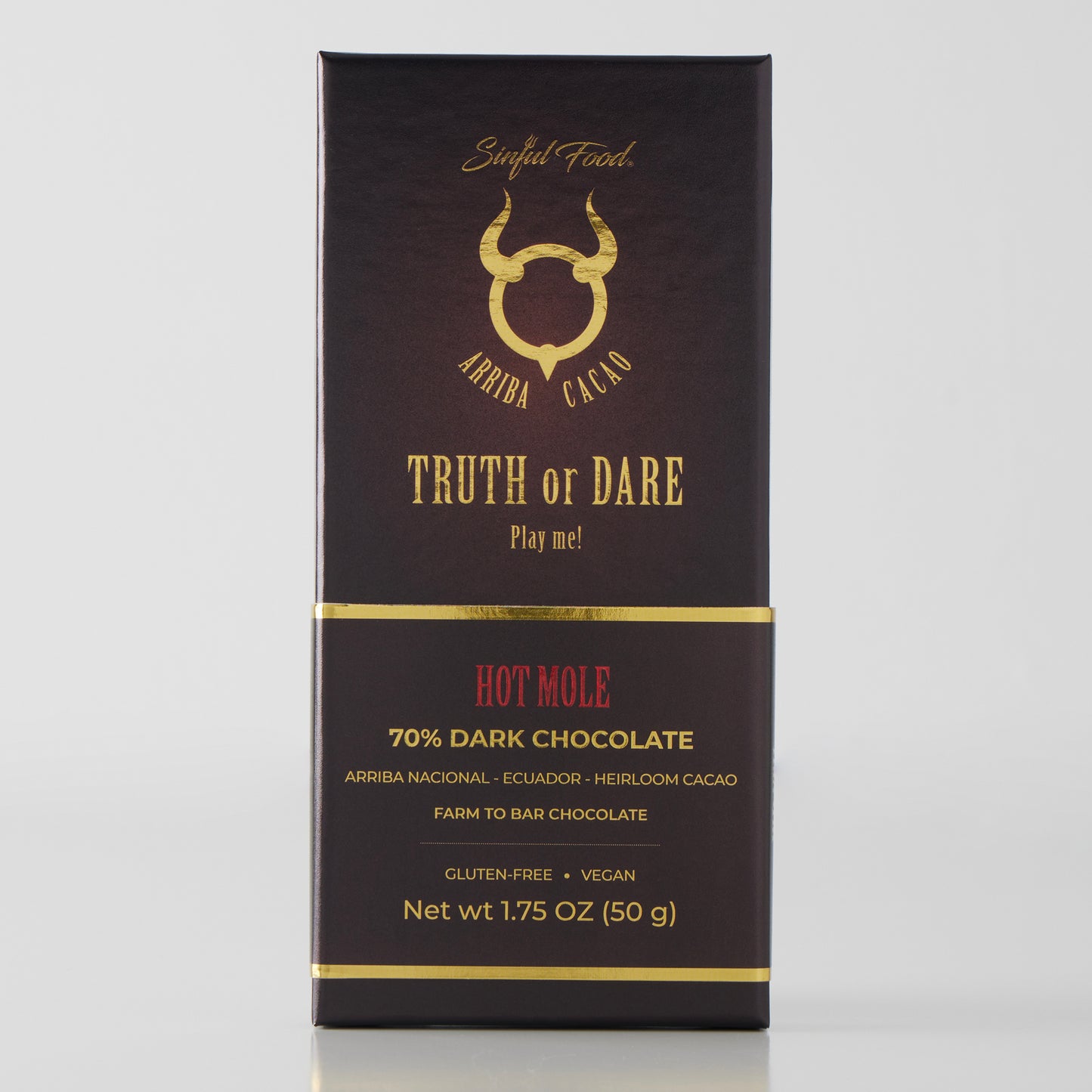 Hot Mole 70% Dark Chocolate 1.75oz. (50 g)