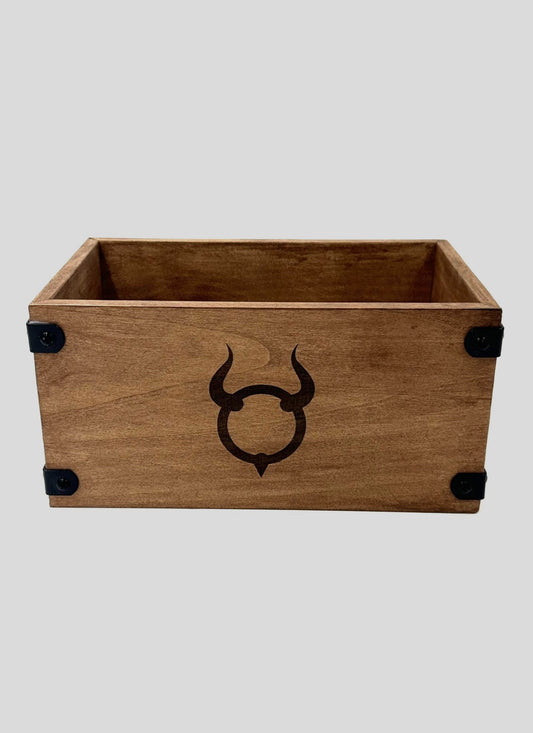 A wood gift box.
